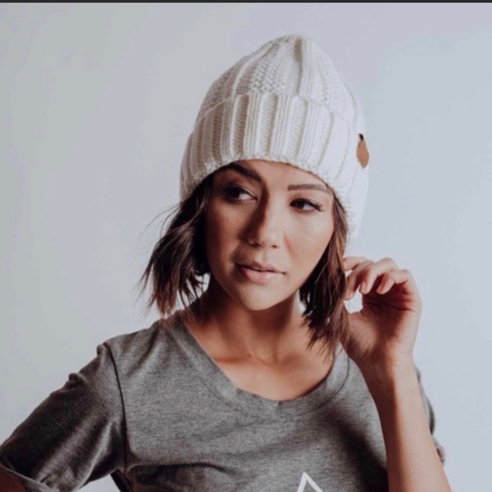 New Cozy Knit Beanie in Ivory